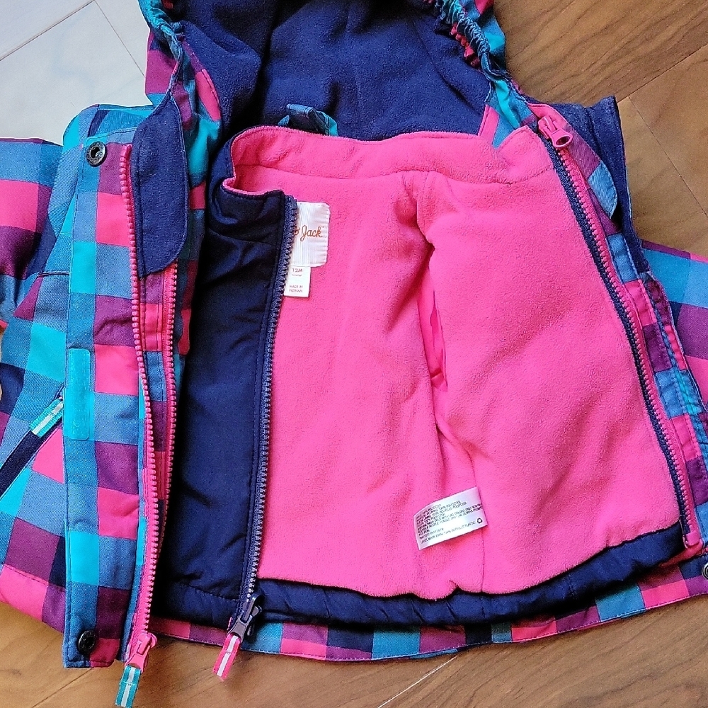 Cat & Jack Plaid Multi-layer Jacket - Picture 8 of 9